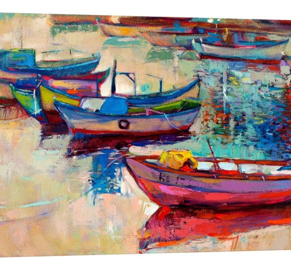 tablou canvas barca rosiatica luminescent decor interior