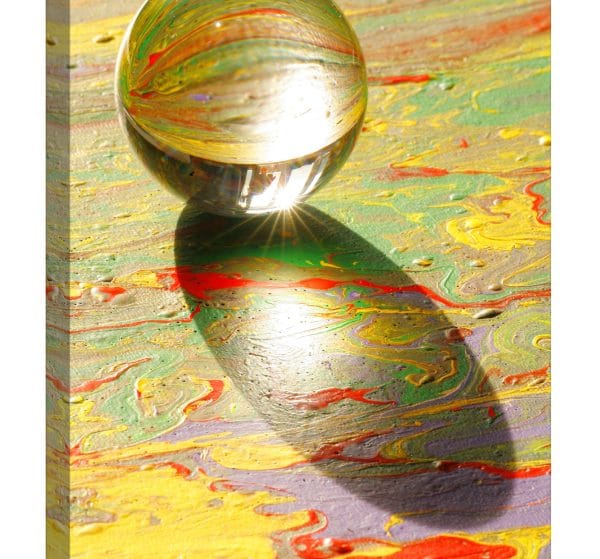 tablou canvas glob de sticla luminescent decor modern
