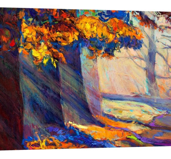 tablou canvas lumina intre copaci luminescent decor interior