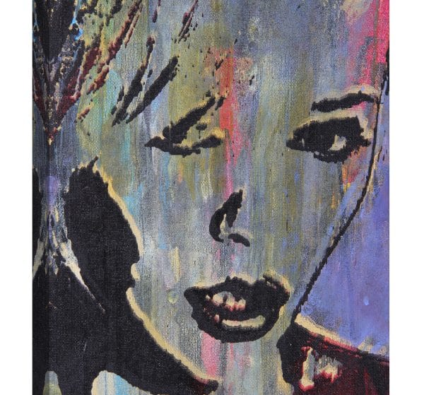 tablou canvas portret abstract mov luminescent decor modern