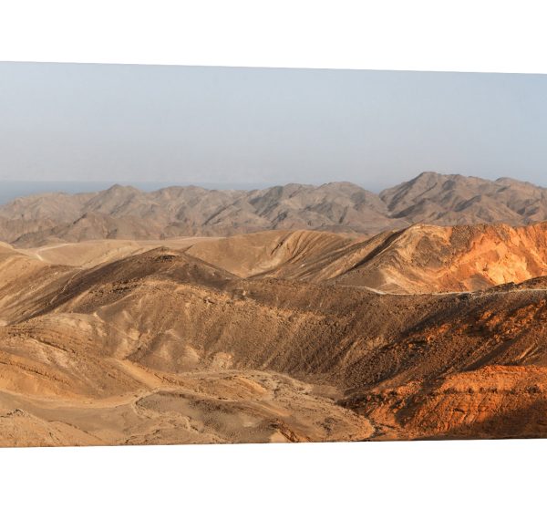 tablou canvas desert munti pietrosi luminescent