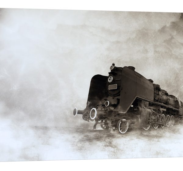 Tablou canvas locomotiva aburi luminescent