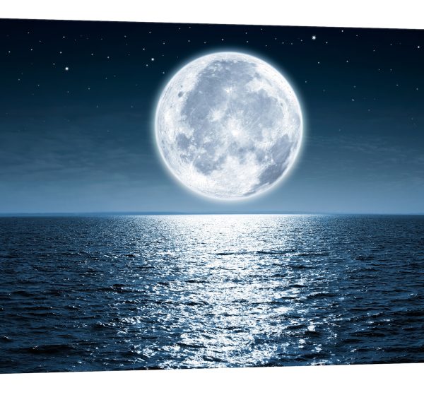 Tablou canvas luna prim plan luminescent