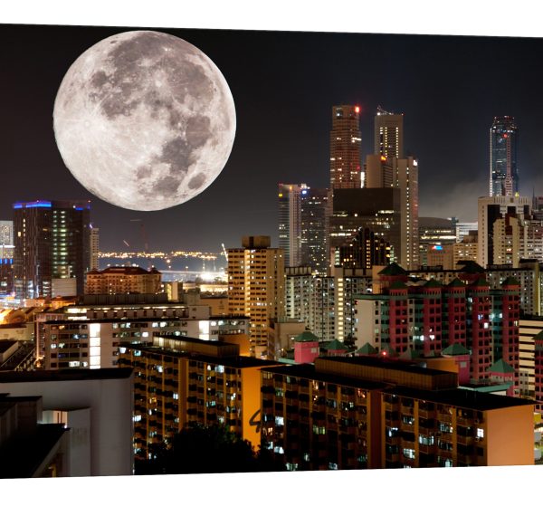 Tablou canvas luna oras luminescent