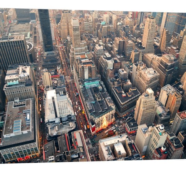 tablou canvas manhattan urban de sus luminescent