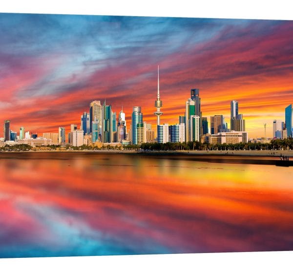 tablou canvas orasul kuwait luminescent